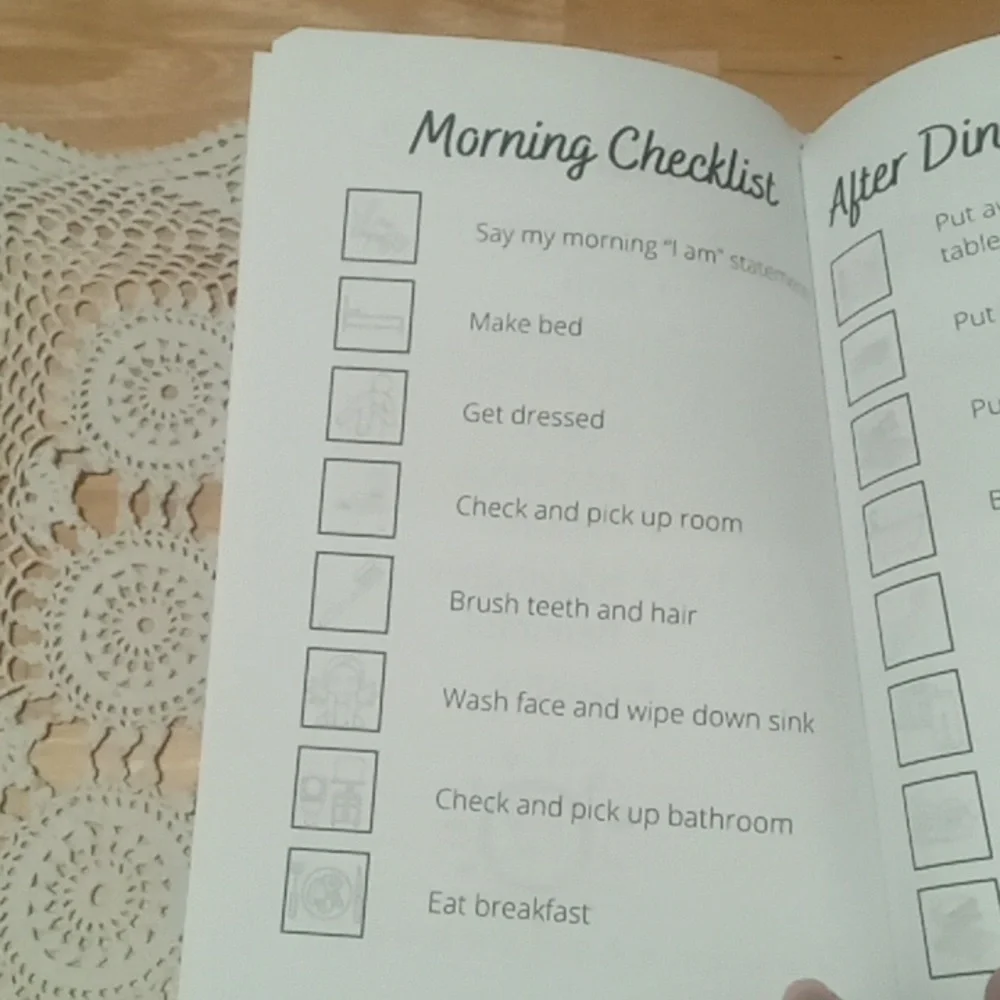 Kid's Journal for learning routines